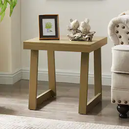 Kings Brand Furniture - Charlie Side Table, End Table for Living Room, Nightstand for Bedroom, Couch Side Table - Natural