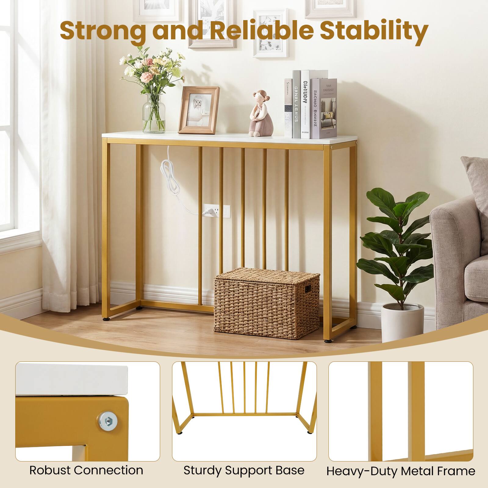 Strong and Reliable Stability

- Robust Connection
- Sturdy Support Base
- Heavy-Duty Metal Frame