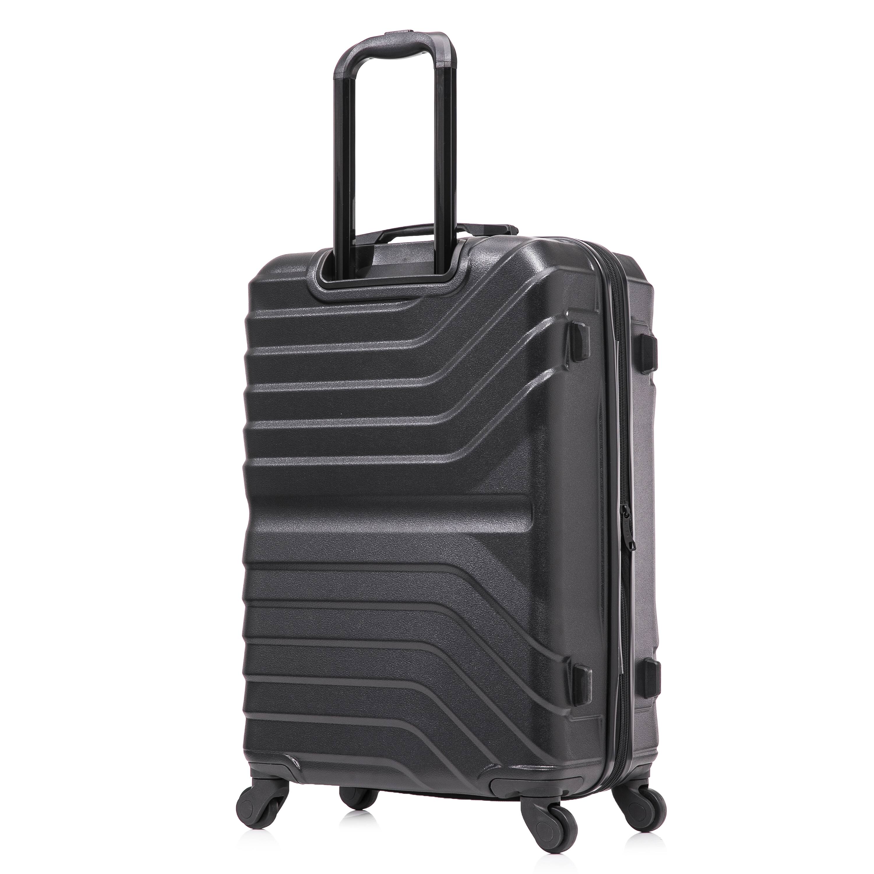 Back. InUSA - Aurum lightweight hardside spinner luggage 24" - BLACK.
