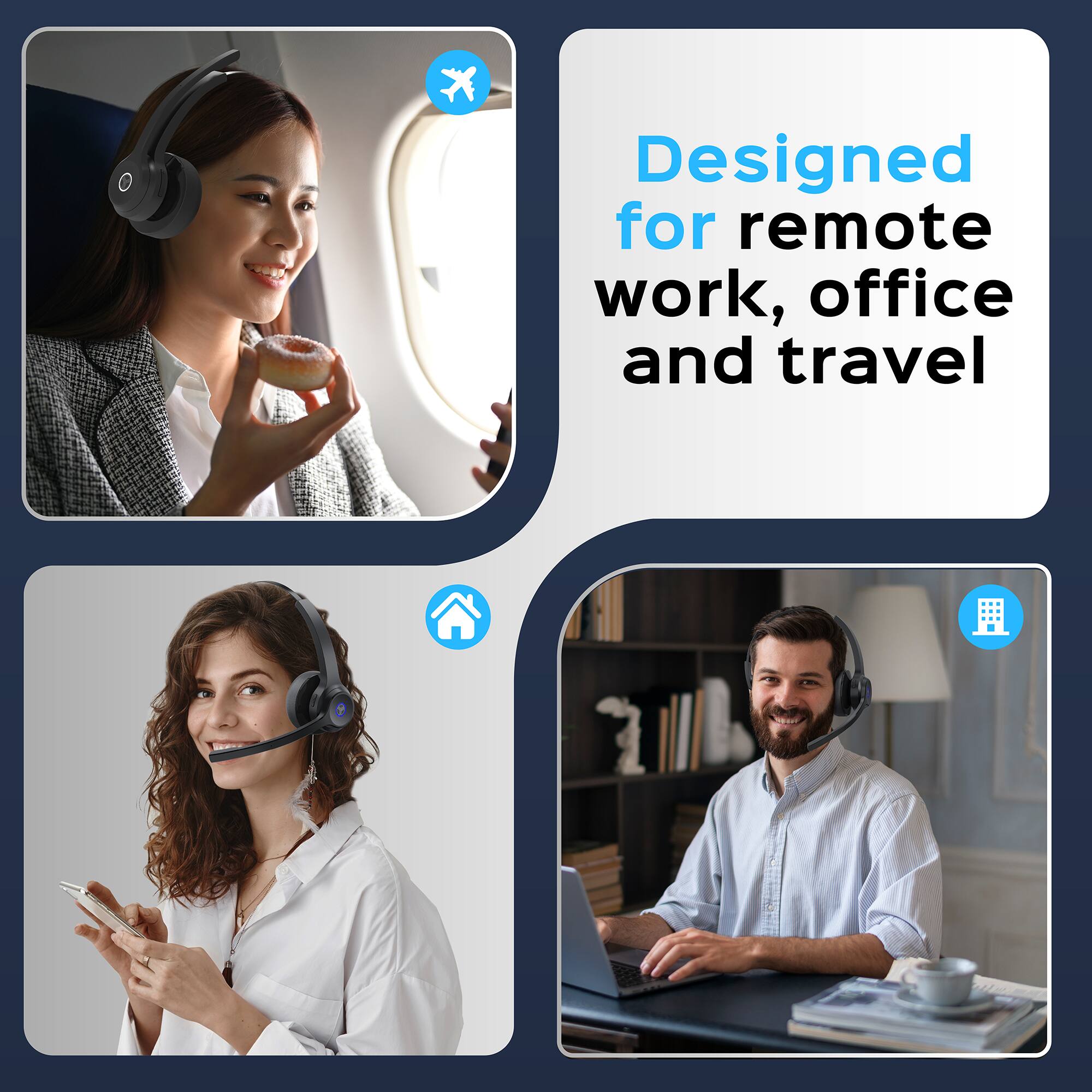 Designed for remote work, office and travel