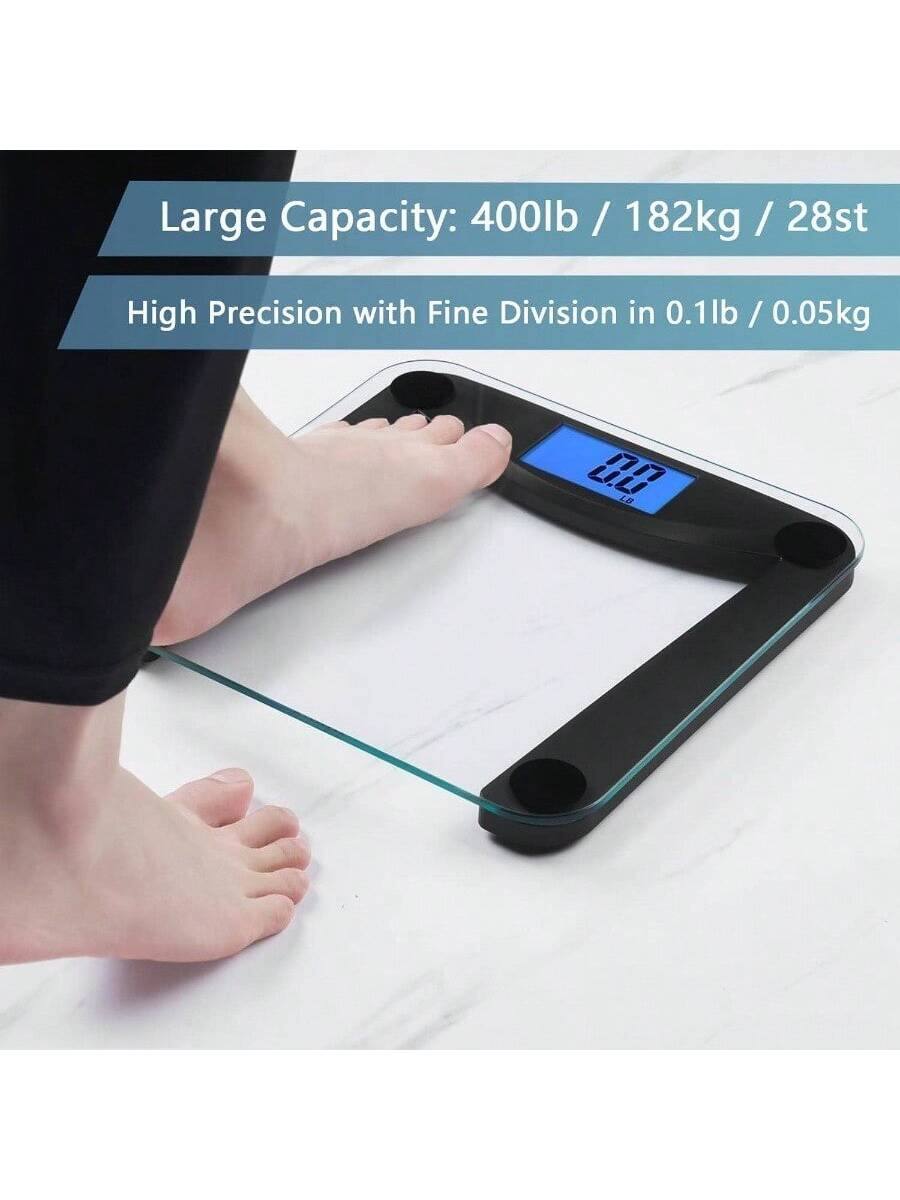 Large Capacity: 400lb / 182kg / 28st  
High Precision with Fine Division in 0.1lb / 0.05kg