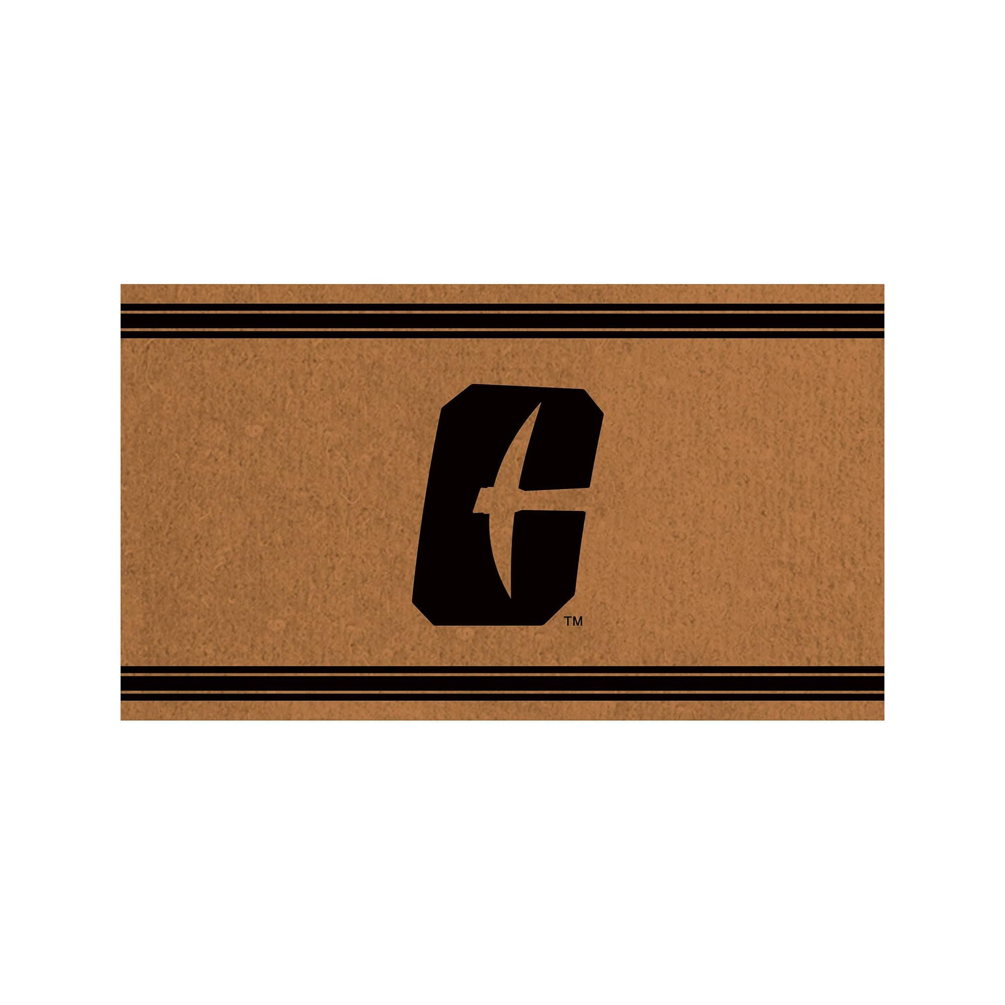 Evergreen Enterprises - Charlotte 49ers 28" x 16" Primary Logo Outdoor Coir Entryway Mat - Multicolor