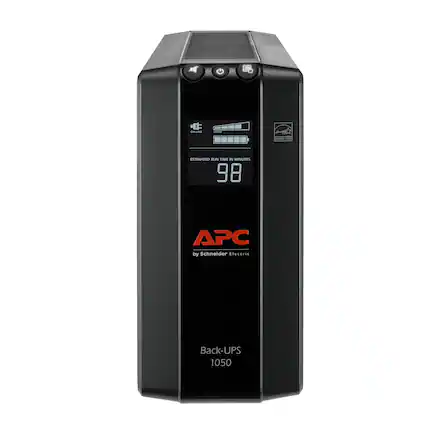 APC by Schneider Electric
Back-UPS 1050
ESTIMATED RUN TIME IN MINUTES: 98