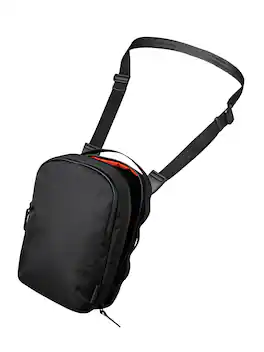 ALPAKA - Sling Bag 3L for Men, Fits iPad mini/Nintendo Switch/Headphones, YKK AquaGuard Zippers, Key Tether, Water-Resistant - Black X-Pac VX42