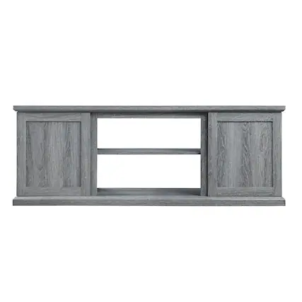 Front. Manhattan Comfort - Franklin Modern Farmhouse 60" TV Stand in Gray - Gray.