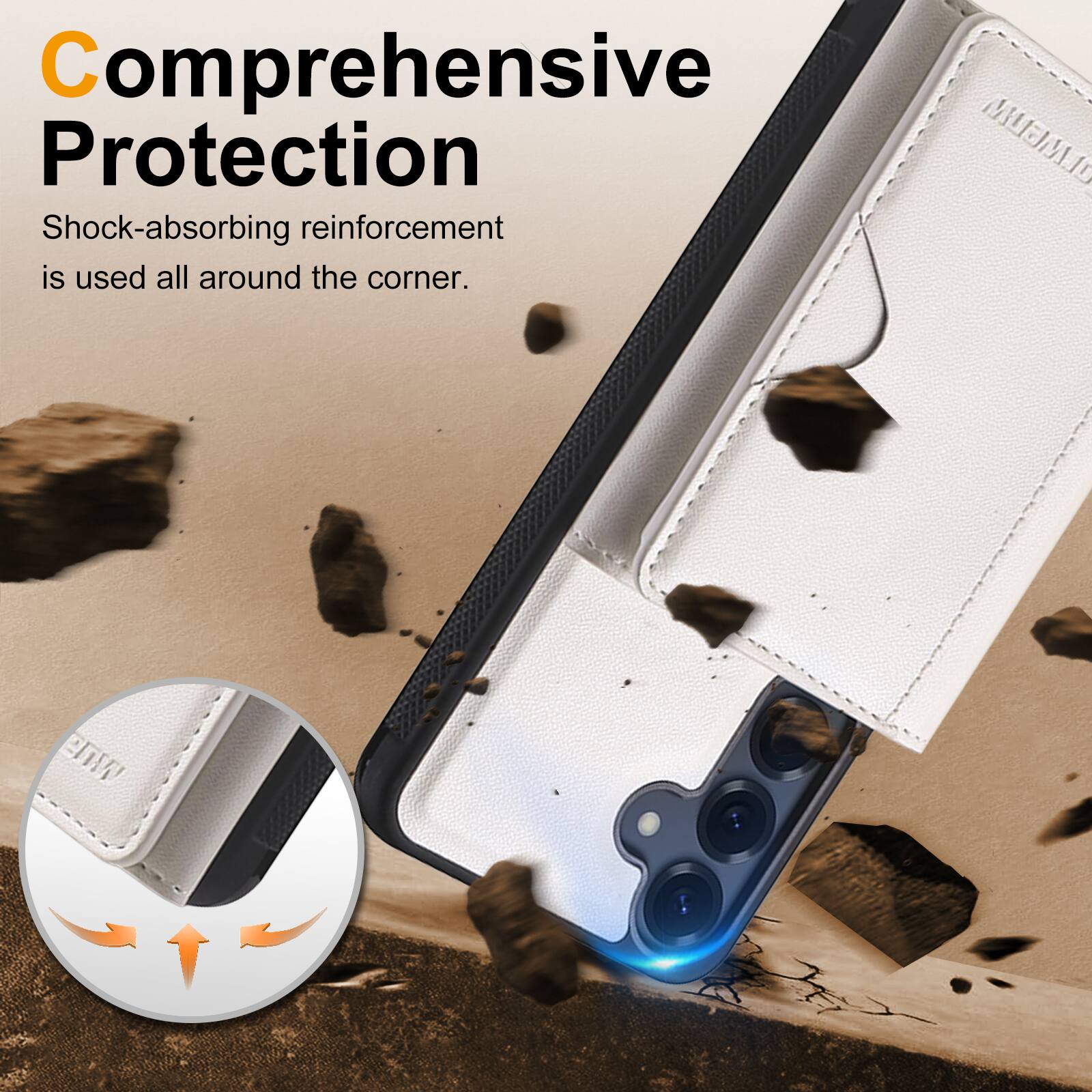 Comprehensive Protection

Shock-absorbing reinforcement is used all around the corner.