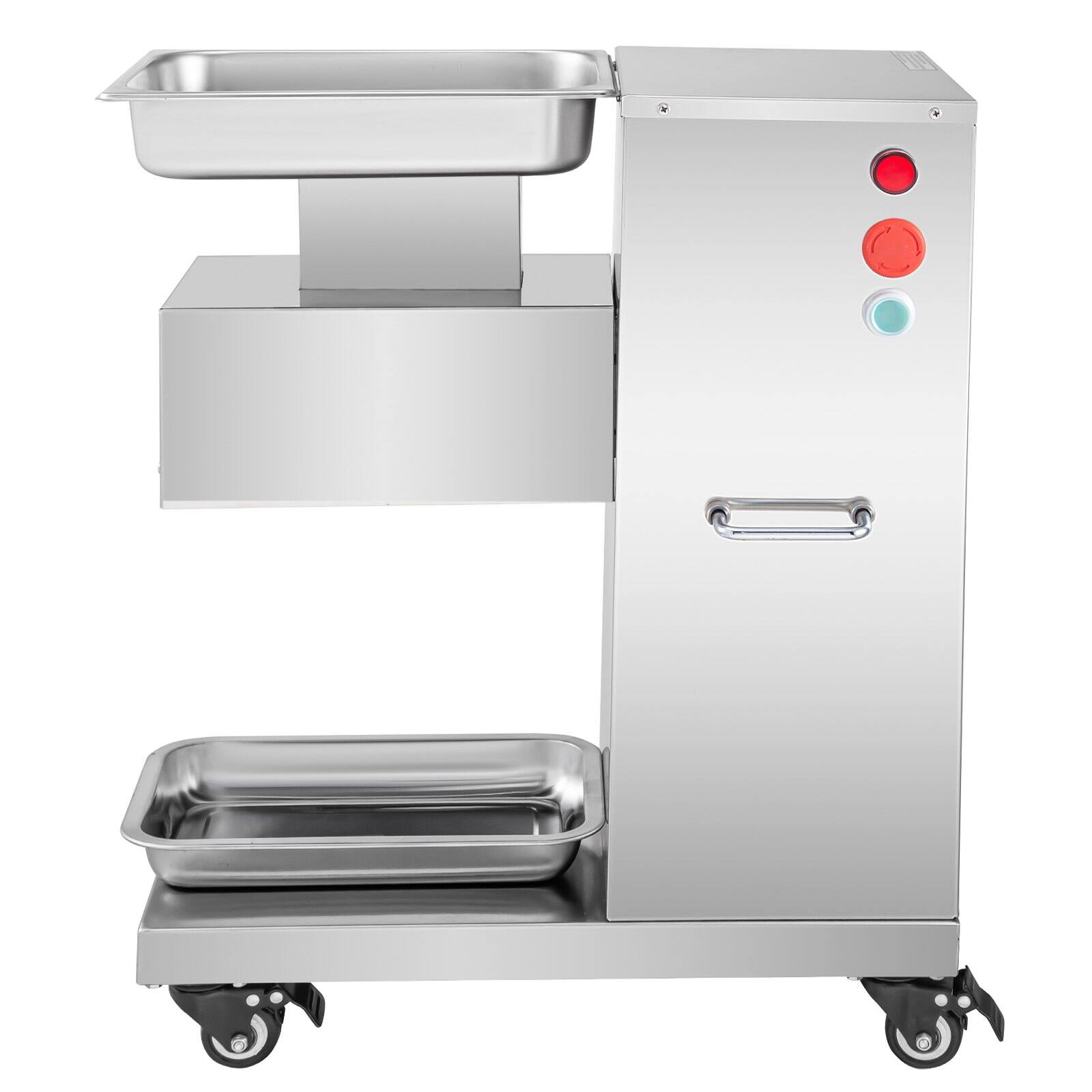 Alt View 8. Glintex - 110V Meat Cutter Machine 750W Electric Slicer 3mm Blade Stainless Steel Commercial Cutters & Slicers Kitchen Use.