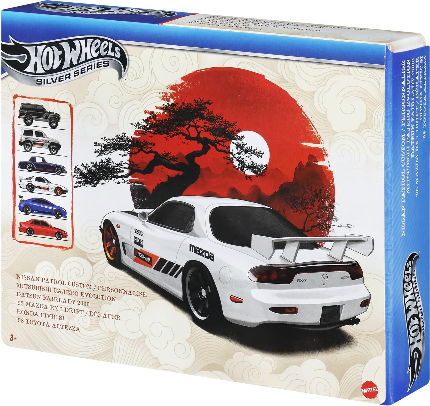 Mattel Hot Wheels 1:64 Silver Series Streets of Japan 6 Pack