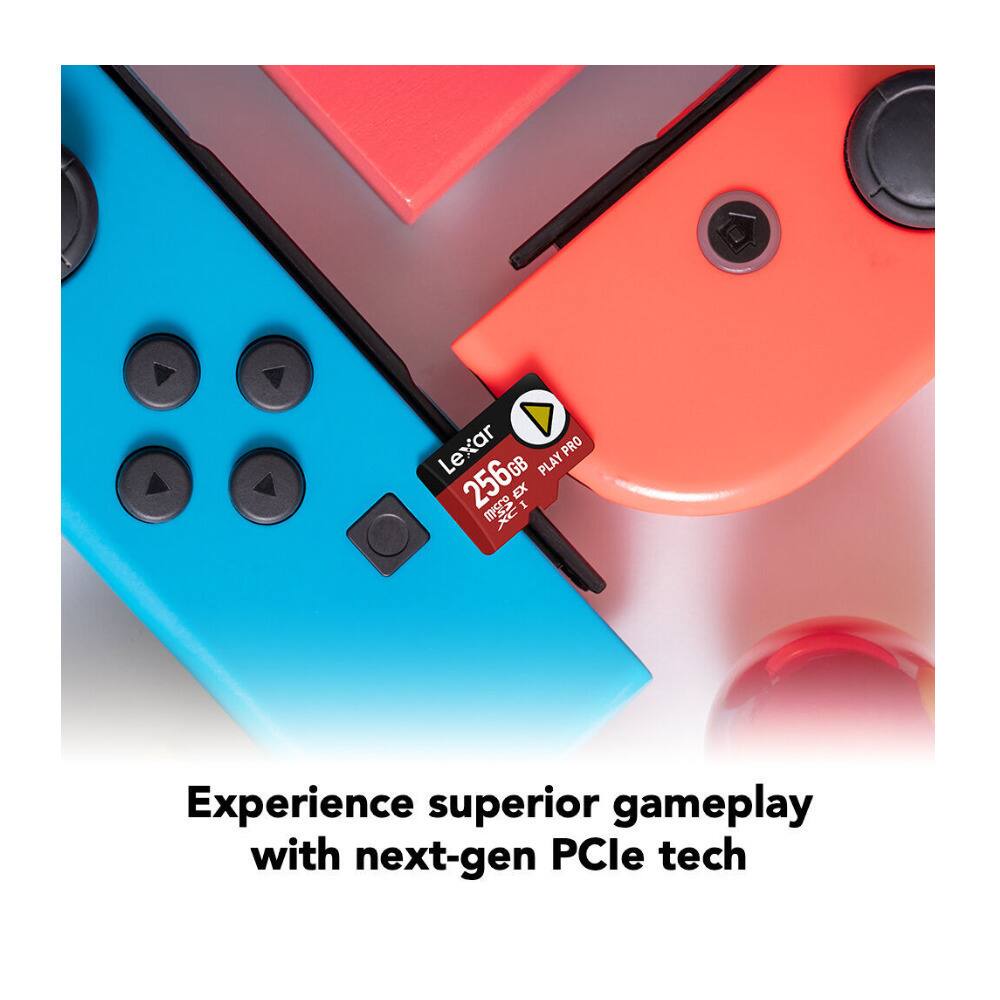 Lexar PRO 256GB PLAY EX  
Experience superior gameplay with next-gen PCIe tech