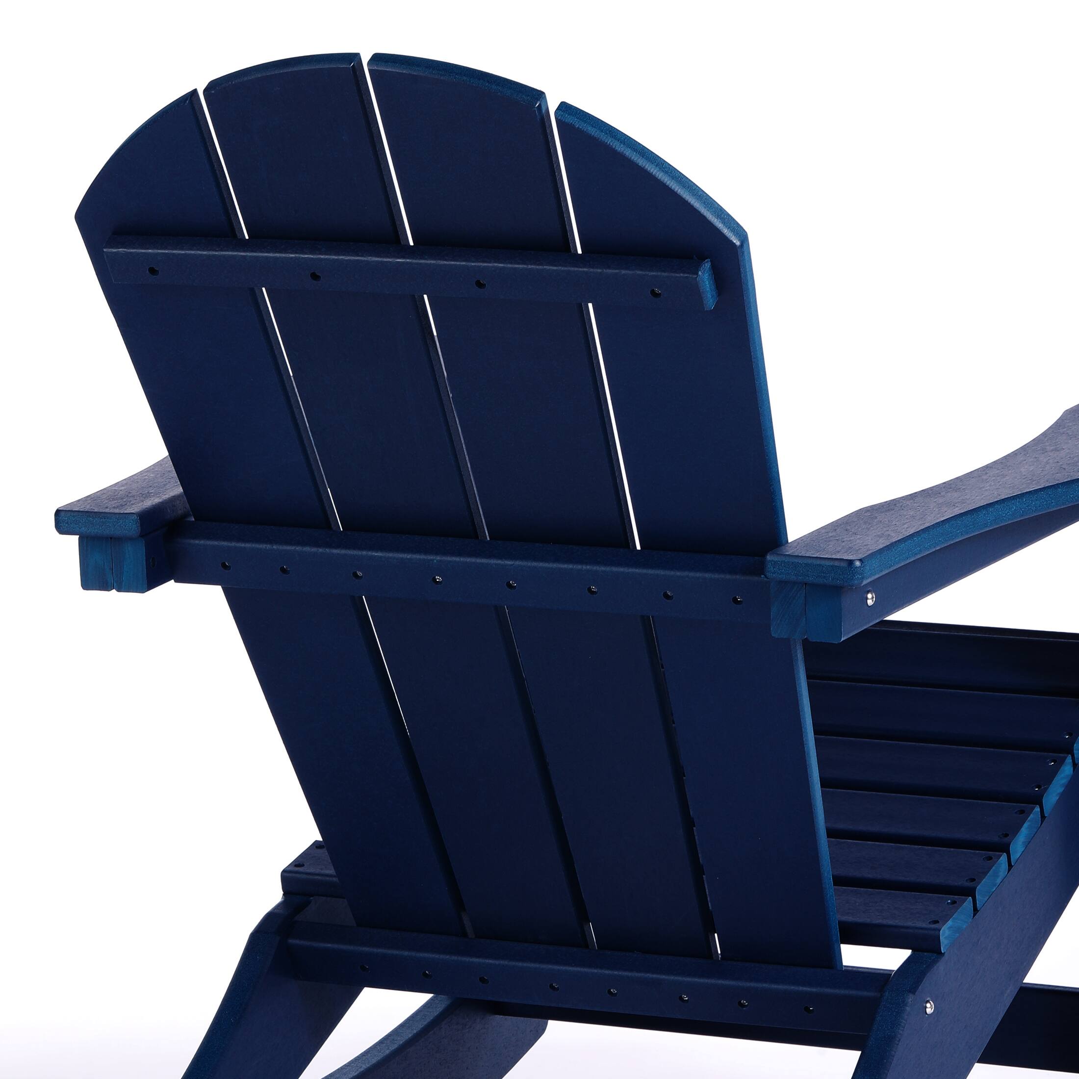 Alt View 6. WestinTrends - WestinTrends Malibu Outdoor / Patio Poly Adirondack rocking chair - Navy Blue.