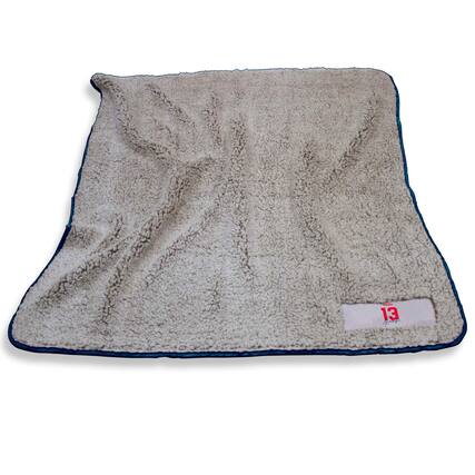 Front. Logo Brands - Alex Morgan USWNT 50" x 60" Frosty Fleece Blanket - Navy.