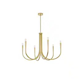 Living District - Layne 36 inch chandelier - Brass