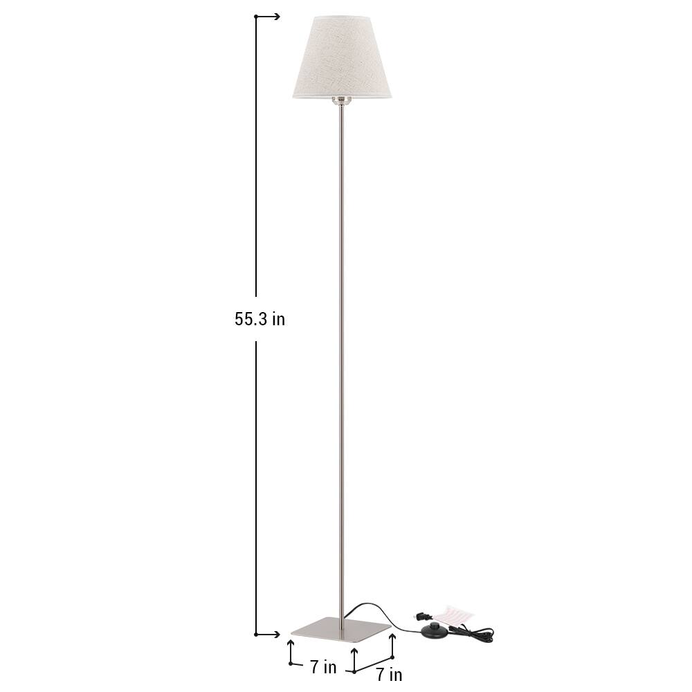 Angle. Oumilen - Set of 2 55.3" Standing Lamps with Foot Switch & E26 Base for Living Room, Bedroom, Office.