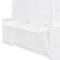 Alt View 6. Anysun - Queen Murphy Bed with Desk, Storage Shelves and Cabinets, Hidden Wall Bed for Space-Saving Home Office - White.