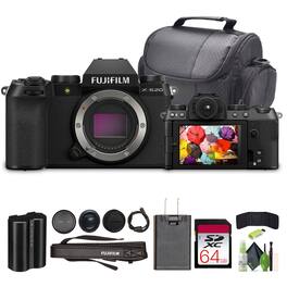 Fujifilm - X-S20 Professional Compact Digital Mirrorless Camera Body Black Bundle