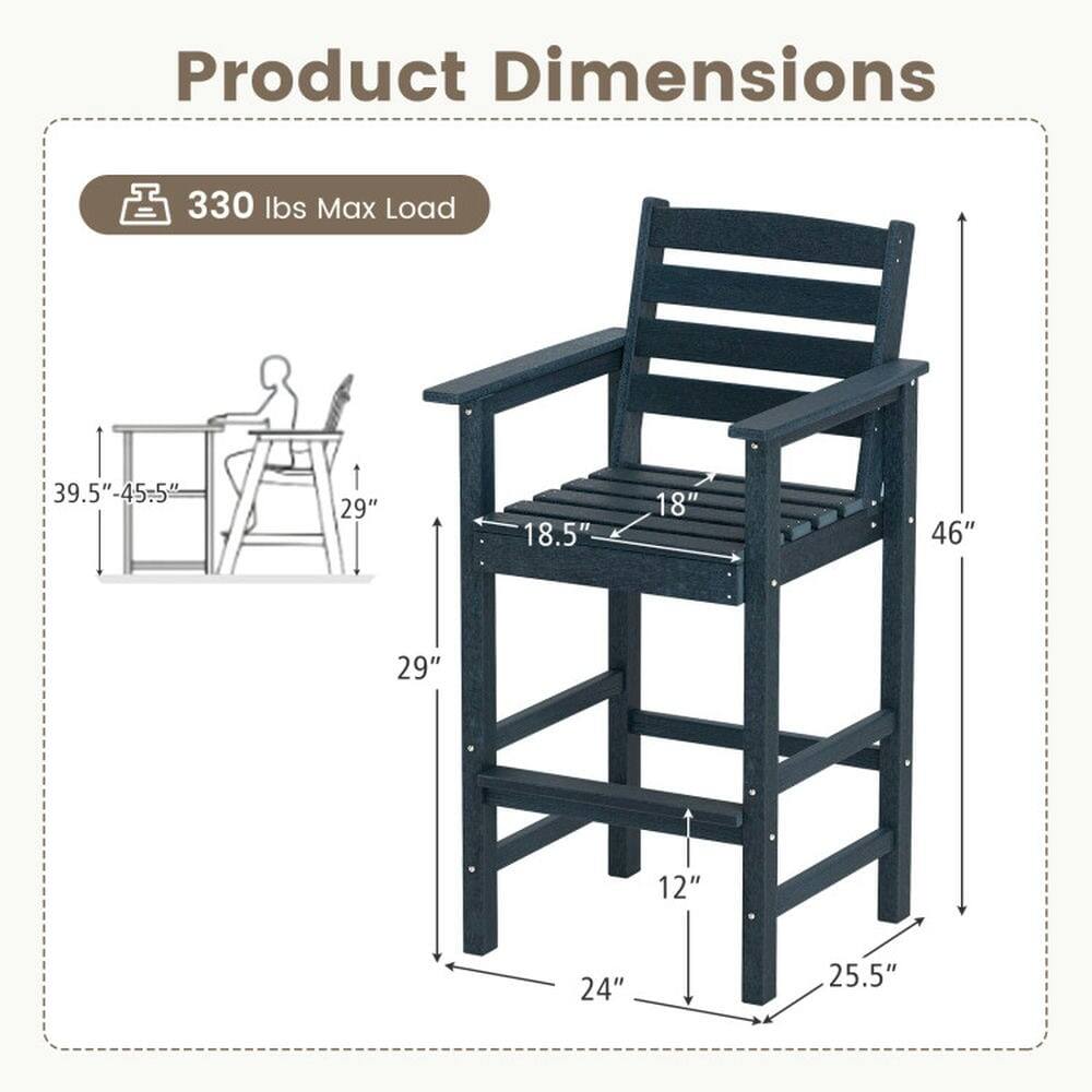Product Dimensions  
330 lbs Max Load  
39.5"-45.5"  
29"  
18.5"  
18"  
46"  
29"  
12"  
24"  
25.5"