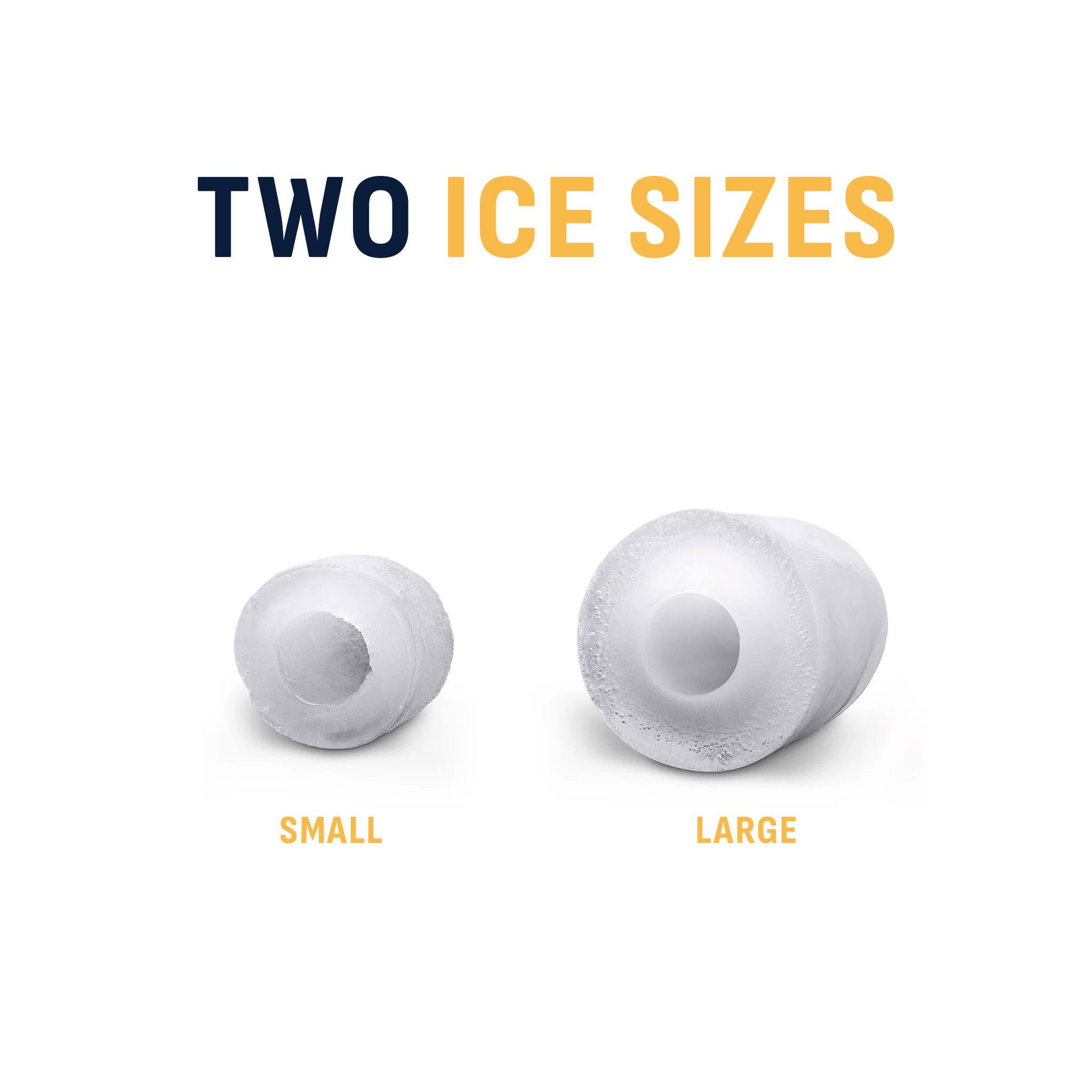 TWO ICE SIZES
SMALL
LARGE