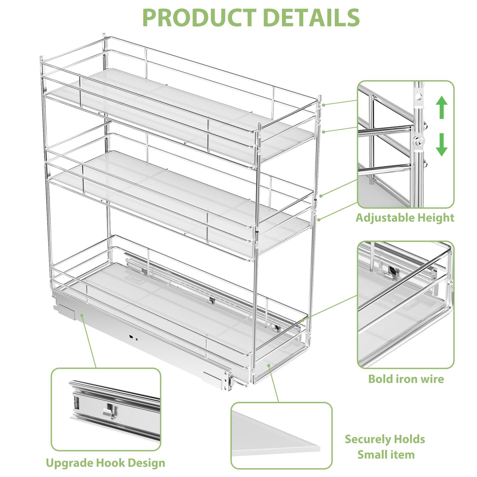 PRODUCT DETAILS

Adjustable Height
Bold iron wire
Upgrade Hook Design
Securely Holds Small item