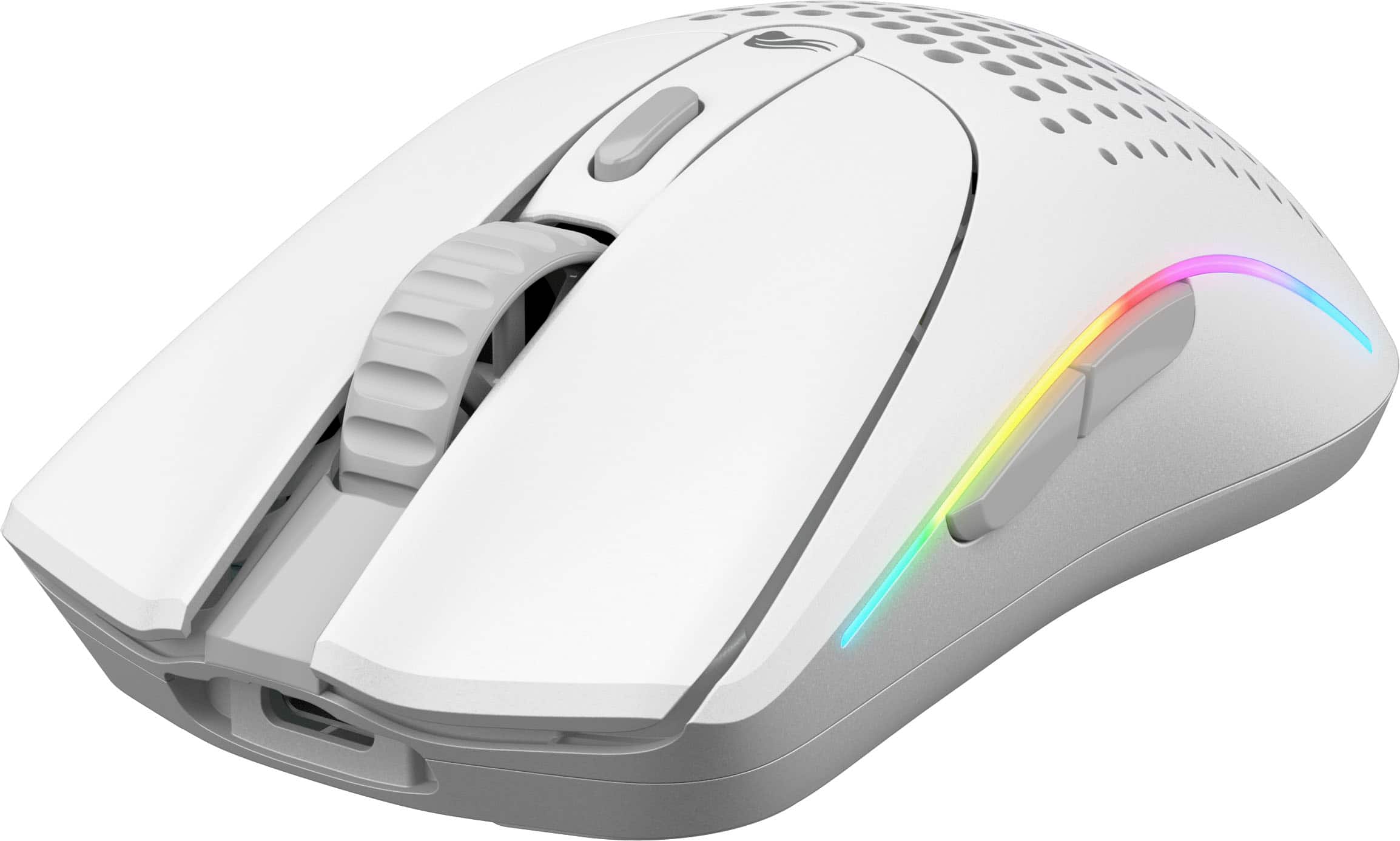 Angle. Glorious - O 2 Mini Wireless Optical Gaming Mouse - Matte White.