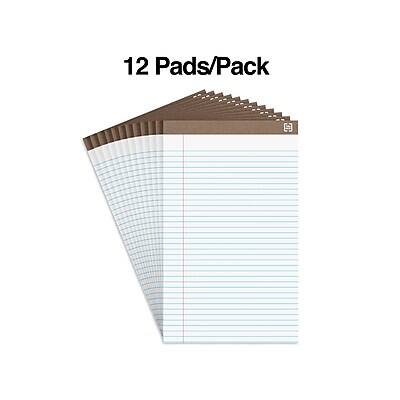 Alt View 1. Staples - Staples Notepads, 8.5" x 14" (legal), Wide Ruled, White, 50 Sheets/Pad, Dozen Pads/Pack (58189) - White.