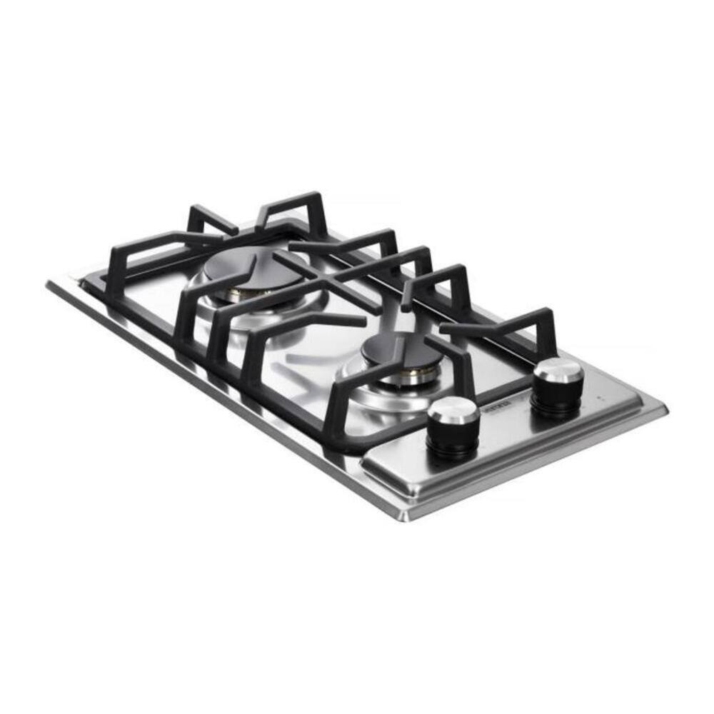 Alt View 2. Verona - Verona 12" Designer Gas Cooktop with 2 Sealed Burners in Stainless Steel - Stainless Steel.