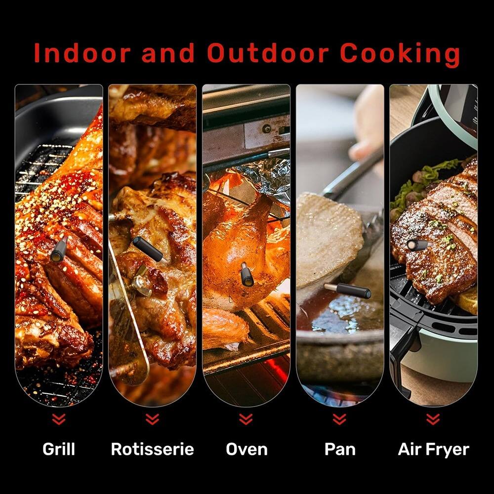 Indoor and Outdoor Cooking

- Grill
- Rotisserie
- Oven
- Pan
- Air Fryer