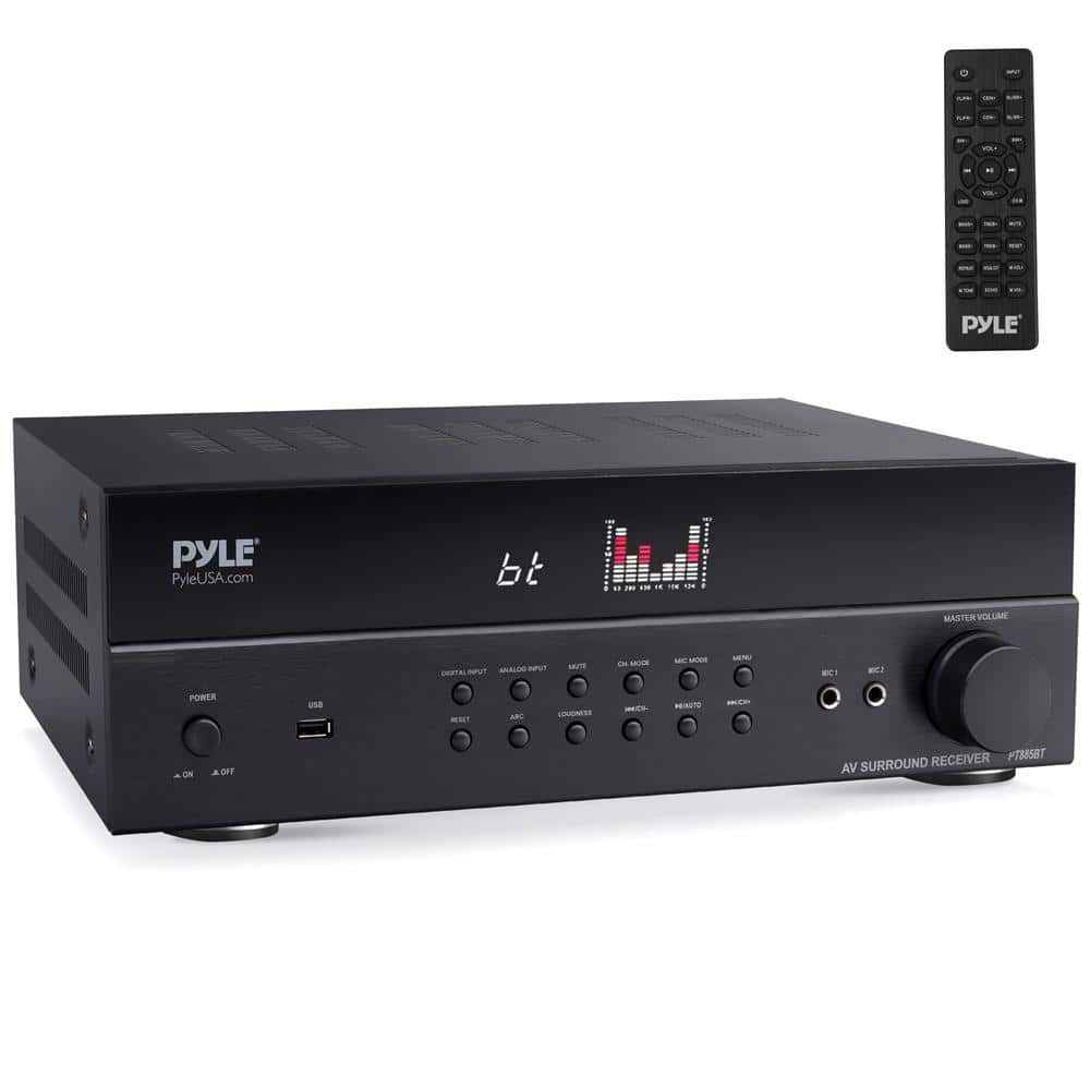 PYLE - 7.2 Channel AV Home Theater Receiver - Black