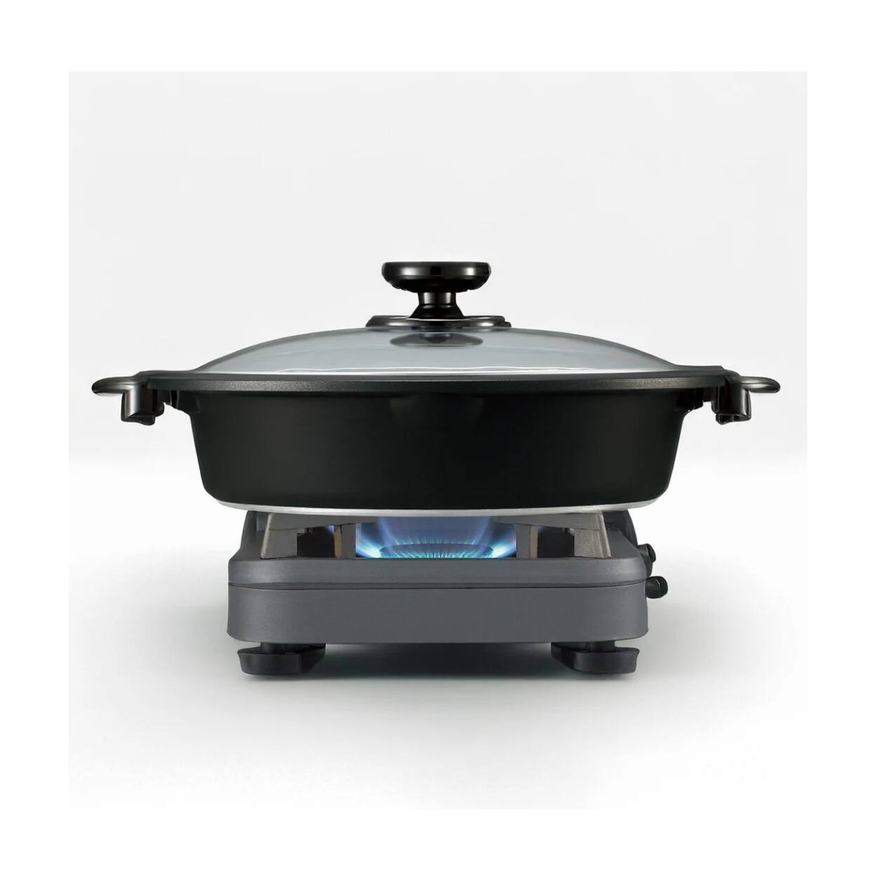 Left. Zojirushi - Zojirushi Gourmet d' Expert 1300W Multi-Functional Electric Skillet (PFAS Free) - Light Gray.