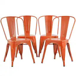 Orange Steel Seat