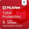 5 Devices
McAfee Total Protection
1-Year Subscription
Subscription automatically renews. A payment method is required to complete activation — cancel anytime.