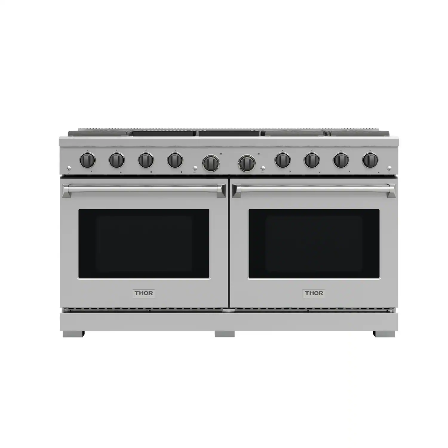 Thor Kitchen - 9.6 Cu Ft. Freestanding Double Oven Convection Gas Range - Stainless Steel