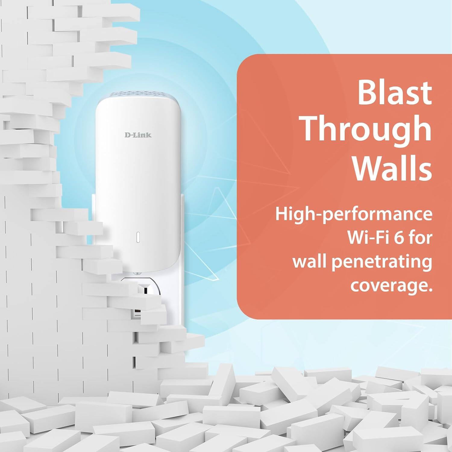 Blast Through Walls

High-performance Wi-Fi 6 for wall penetrating coverage.