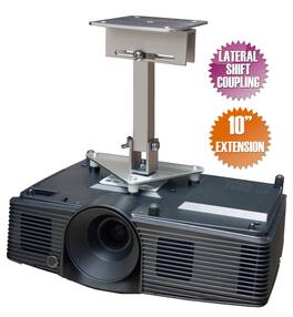 PCMD, LLC - Projector Ceiling Mount Compatible with Acer AF610 AF610i AS610 AS610i AW610 AW610i AX610 (Lateral Shift 10-Inch Ext) - Aluminum