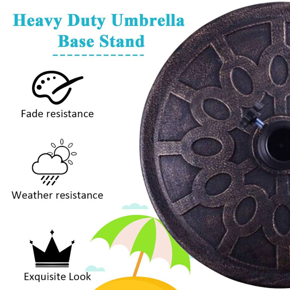 Heavy Duty Umbrella Base Stand

- Fade resistance
- Weather resistance
- Exquisite Look