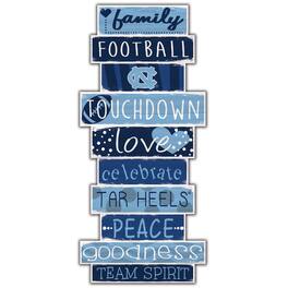 Fan Creations - North Carolina Tar Heels 5'' x 24'' Celebrations Stack Sign - Multicolor