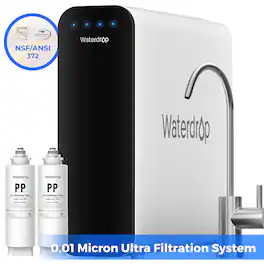 Waterdrop - TSU-W Under Sink Water Filter System Extra WD-TSPP-2 Water Filters - White