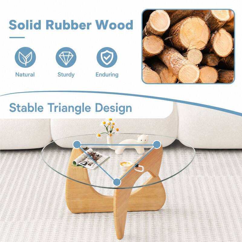 Solid Rubber Wood  
Natural  
Sturdy  
Enduring  
Stable Triangle Design