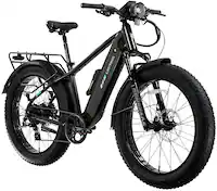 Lectric eBikes - XPeak2 High-Step Long-Range eBike (Max 80mi/28mph) + Rear Rack/Fenders/Elite Headlight/Suspension Seat Post - Tempest Grey - Front_Zoom