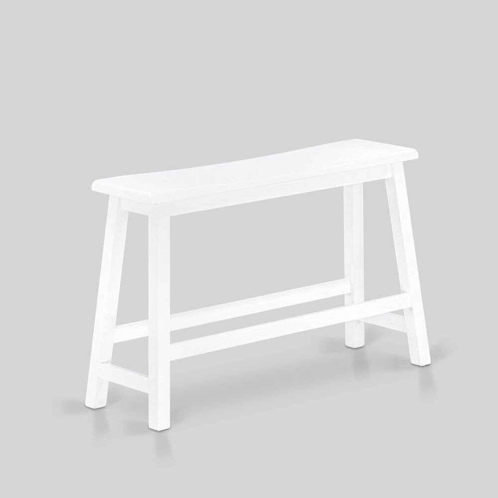 Back. East West Furniture - East West Furniture 4 Piece Mid Century Dining Set Contains a Dining Table, 2 Kitchen Stools with a Kitchen Bench - - Multi-Color.