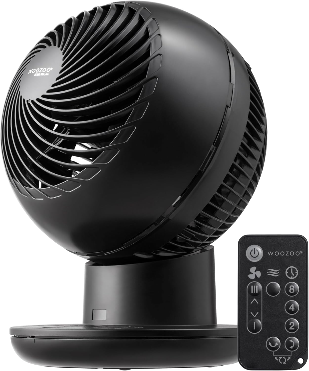 IRIS USA WOOZOO Fan with Remote, Oscillating Fan, Desk Fan, Table Air ...
