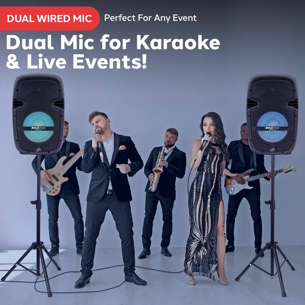 DUAL WIRED MIC  
Perfect For Any Event  

Dual Mic for Karaoke & Live Events!