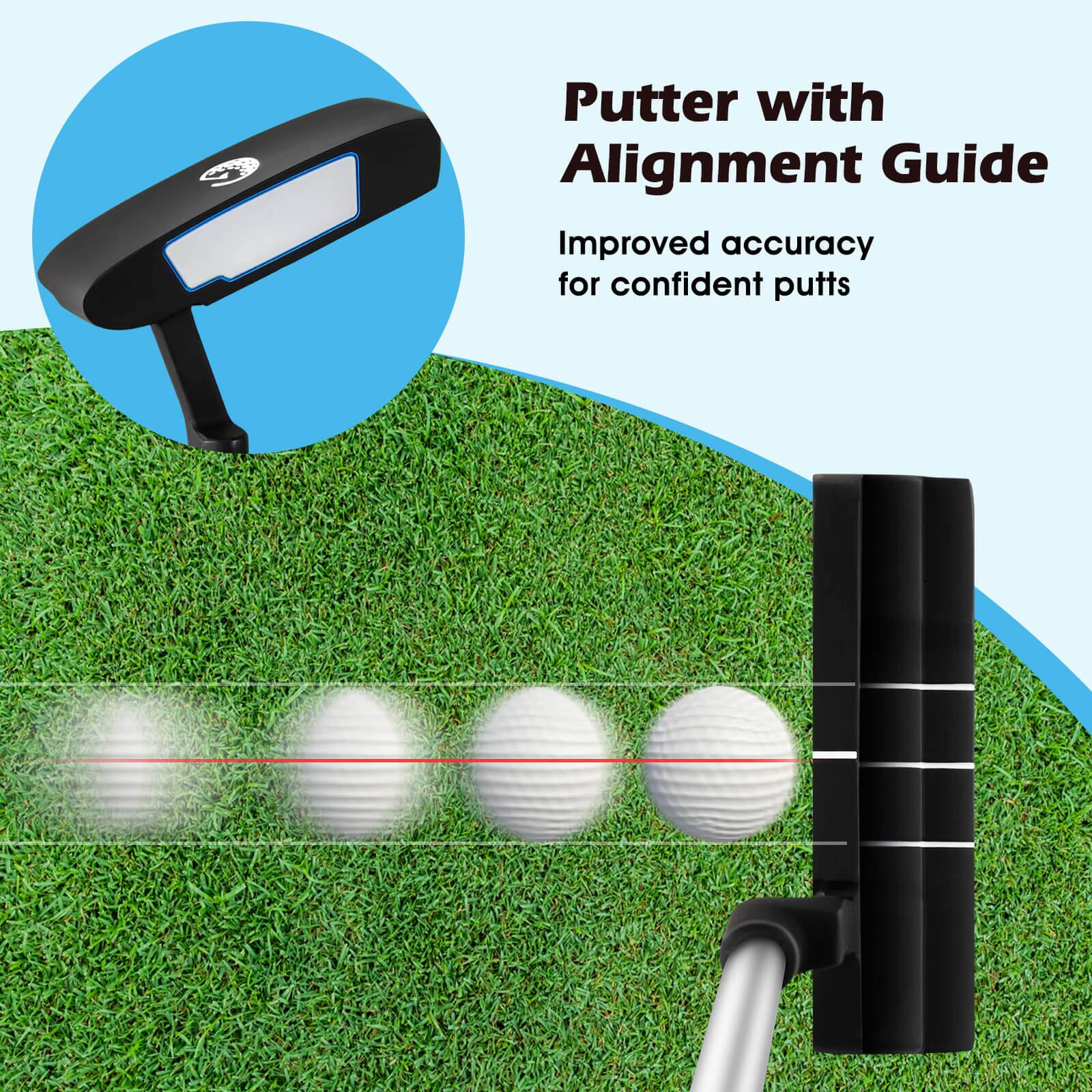 Putter with Alignment Guide

Improved accuracy for confident putts