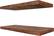 Back. Sorbus - Sorbus 2 Pack 16" Solid Wood Floating Shelves - for Bathroom Decor, Books, Bedroom & Living Room - Brown.