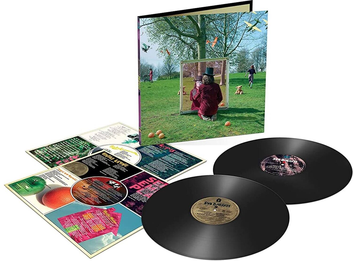 The text on the image can be grouped and corrected as follows:

1. **Album Cover:**
   - "Syd Barrett"
   - "Mellotron"
   - "Mellotron"
   - "Mellotron"
   - "Mellotron"
   - "Mellotron"
   - "Mellotron"
   - "Mellotron"
   - "Mellotron"
   - "Mellotron"
   - "Mellotron"
   - "Mellotron"
   - "Mellotron"
   - "Mellotron"
   - "Mellotron"
   - "Mellotron"
   - "Mellotron"
   - "Mellotron"
   - "Mellotron"
   - "Mellotron"
   - "Mellotron"
   - "Mellotron"
   - "Mellotron"
   - "Mellotron"
   - "Mellotron"
   - "Mellotron"
   - "Mellotron"
   - "Mellotron"
   - "Mellotron"
   - "Mellotron"
   - "Mellotron"
   - "Mellotron"
   - "Mellotron"
   - "Mell