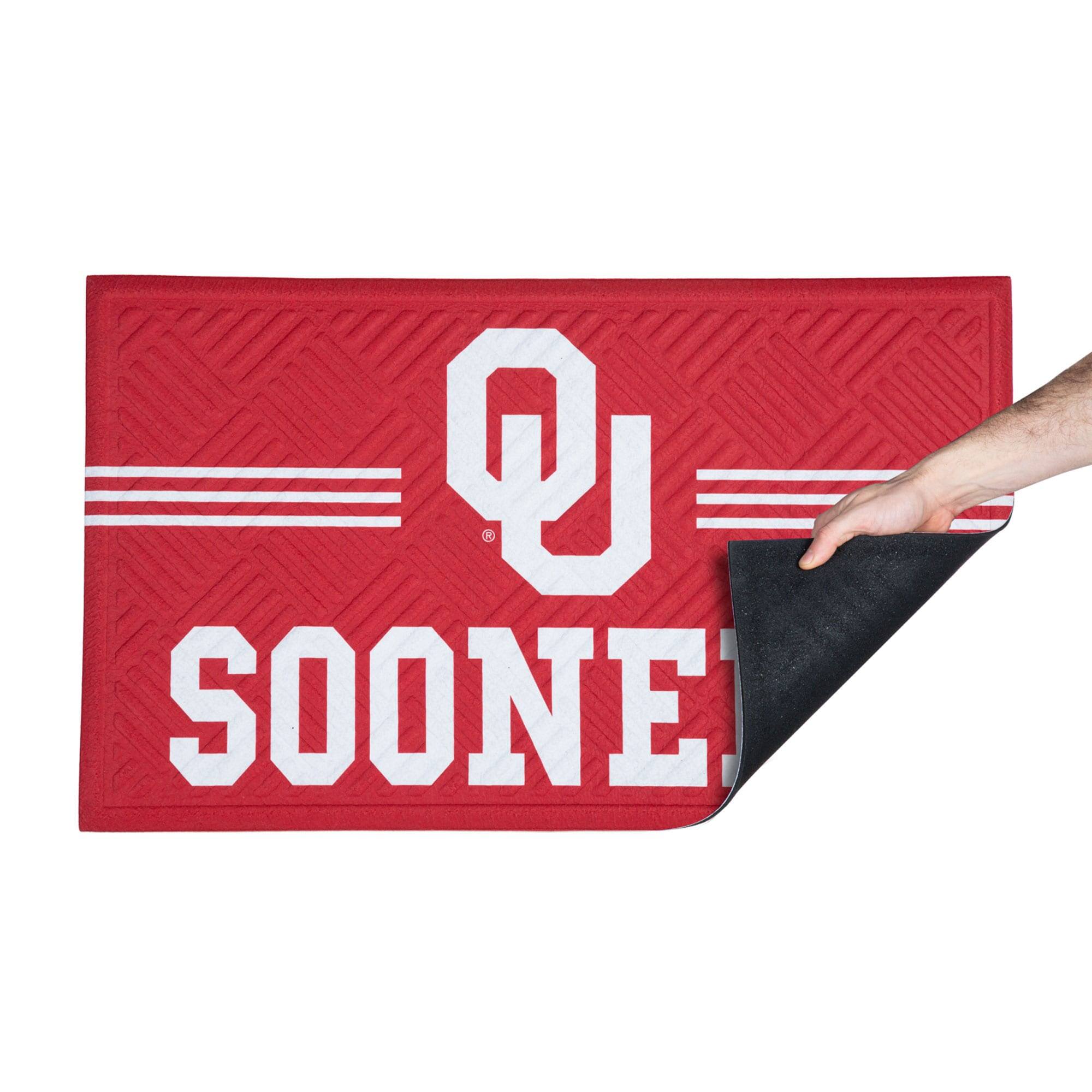 Alt View 1. Evergreen Enterprises - Oklahoma Sooners Embossed Door Mat - Multicolor.