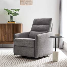 Etta Upholstered Fabric Lounge Chair by Modway - Light Gray