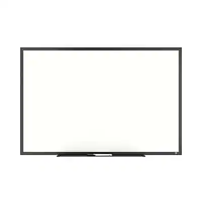 Front. TRU RED - Melamine Dry Erase Board Frame, 3' x 2' - Black.