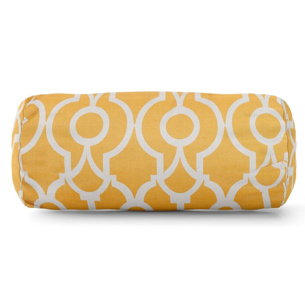 Front. Majestic Home - Bolster Pillow Athens Citrus - Yellow.