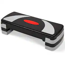 BalanceFrom Fitness - Adjustable Workout Aerobic Step Platform Trainer, /Black - Gray
