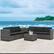 Alt View 1. Costway - 8 PCS Wicker Sofa Rattan Sectional Furniture Set Patio Furniture w/ Storage Table - Black.